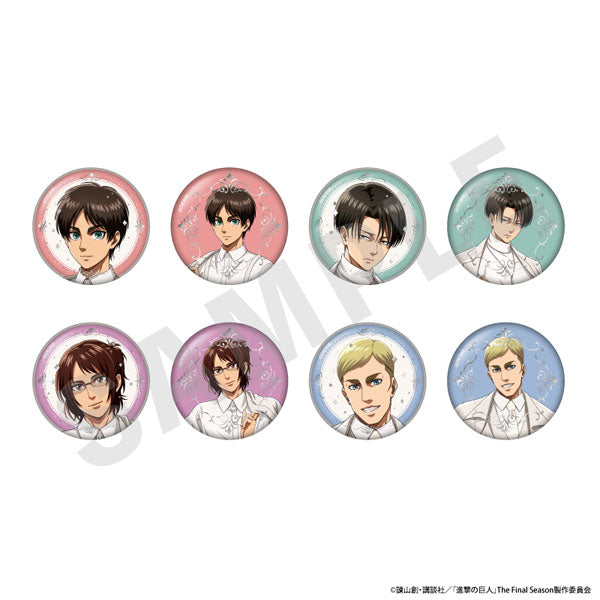 [Pre-order] Attack on Titan - White Coordinate Series Shiny Trading Tin Badges
