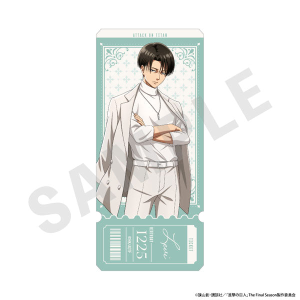 [Pre-order] Levi - Attack on Titan White Coordinate Series Diecut Sticker