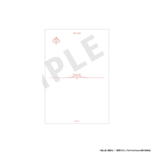 [Pre-order] Eren - Attack on Titan White Coordinate Series Postcard