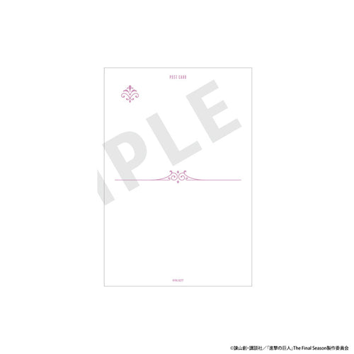 [Pre-order] Hange - Attack on Titan White Coordinate Series Postcard