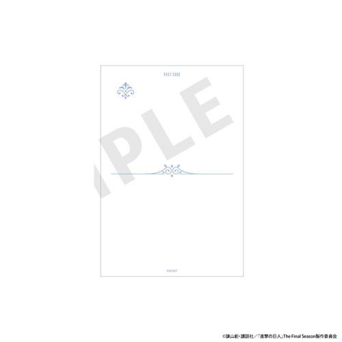 [Pre-order] Erwin - Attack on Titan White Coordinate Series Postcard