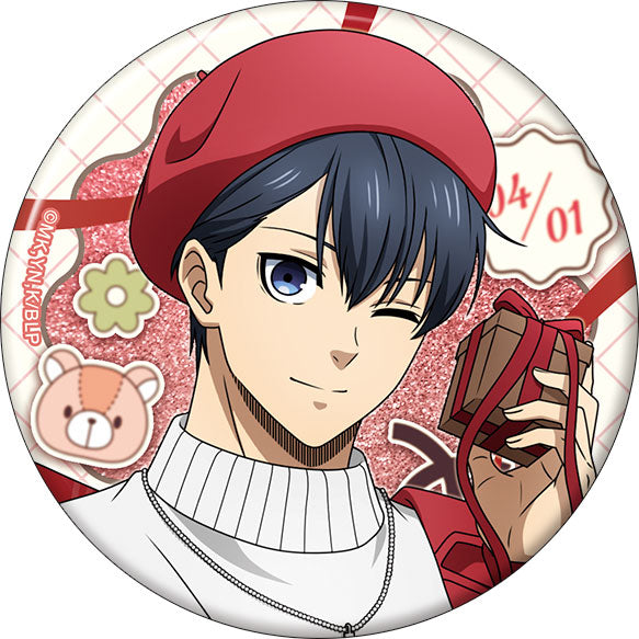 [Pre-order] Yoichi Isagi / Valentine - Blue Lock 2nd Season Big Glitter Tin Badge