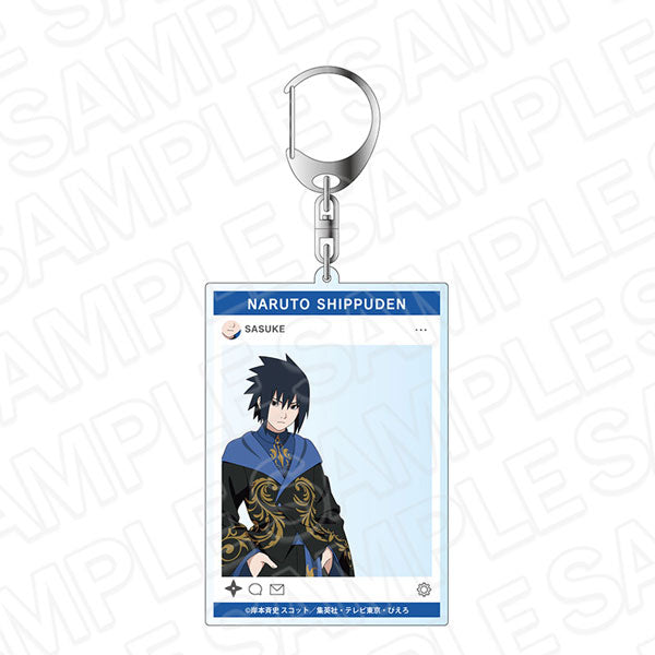 [Pre-order] Sasuke Uchiha Arabesque Fashion ver. - NARUTO Shippuden SNS Style Acrylic Keychain