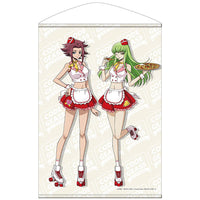 [Pre-order] C.C. & Kallen - Code Geass: Lelouch of the Rebellion New Illustration B2 Wall Scroll American Diner Ver.