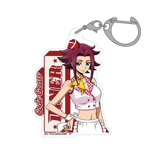 [Pre-order] Kallen Kozuki - Code Geass: Lelouch of the Rebellion New Illustration Acrylic Multi Keychain American Diner Ver.