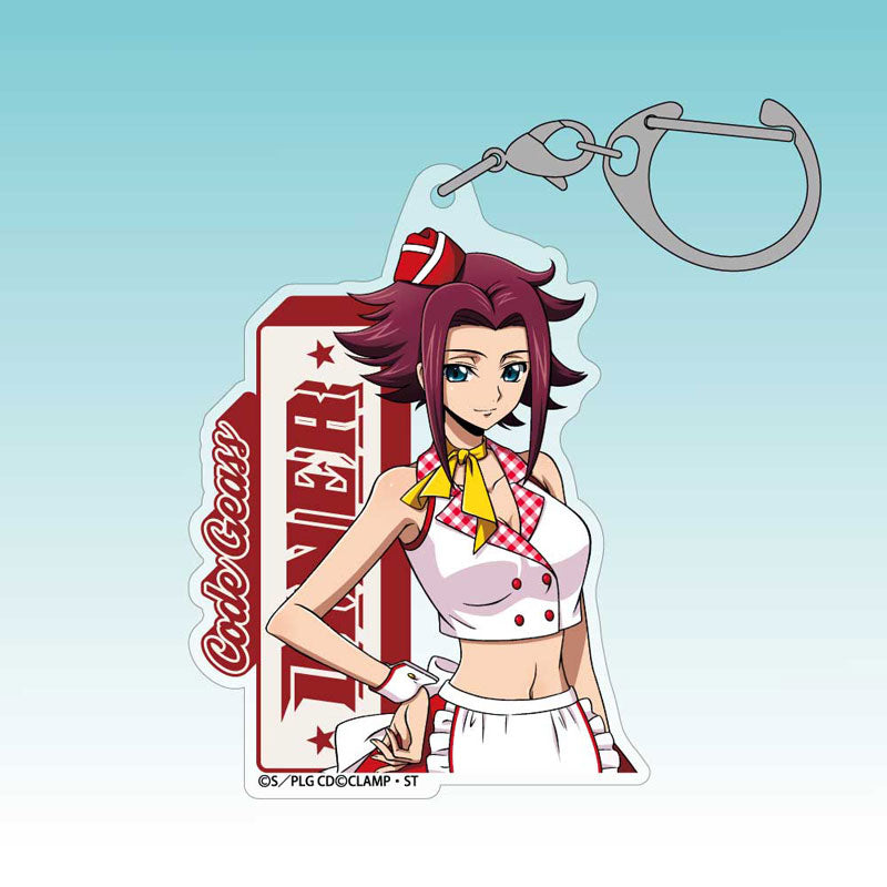 [Pre-order] Kallen Kozuki - Code Geass: Lelouch of the Rebellion New Illustration Acrylic Multi Keychain American Diner Ver.
