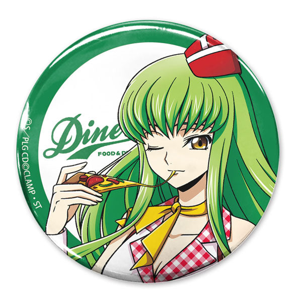 [Pre-order] C.C. - Code Geass: Lelouch of the Rebellion New Illustration 65mm Tin Badge American Diner Ver.
