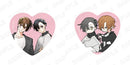 [Pre-order] Sasaki and Miyano BLACK & PINK ver. - Heart-shaped Tin Badge Set