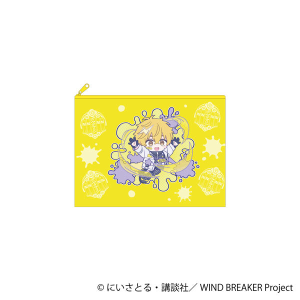 [Pre-order] Akihiko Nirei - WIND BREAKER Pastel Pop Flat Pouch