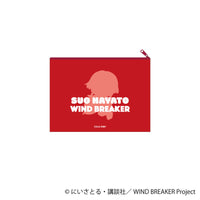 [Pre-order] Hayato Suo  - WIND BREAKER Pastel Pop Flat Pouch