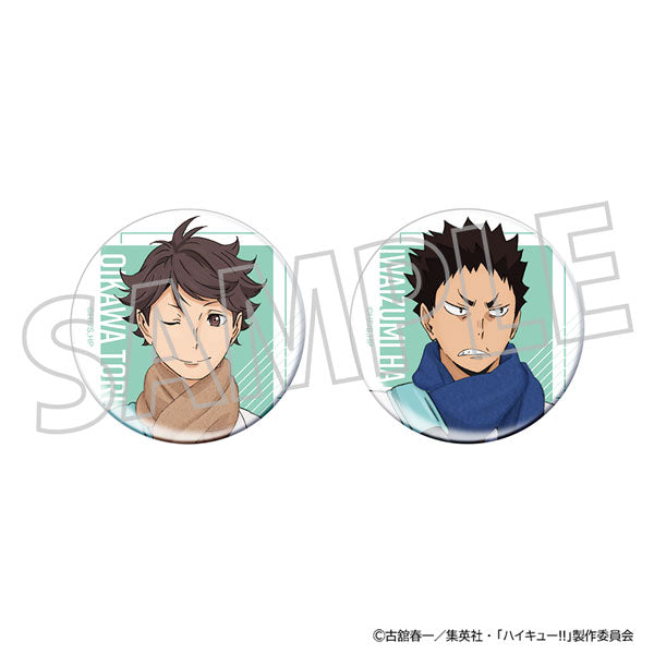 [Pre-order] Toru Oikawa / Hajime Iwaizumi - Haikyuu!! (Aoba Johsai High School) Tin Badge Set