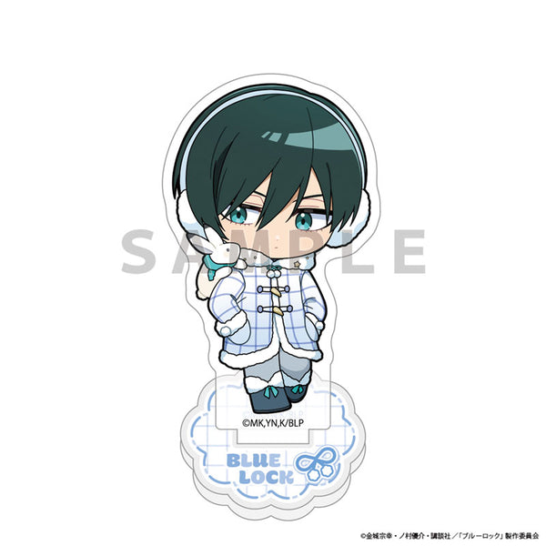 [Pre-order] Rin Itoshi / Fluffy Ear Muffs - Blue Lock Acrylic Stand
