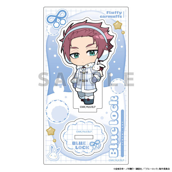 [Pre-order] Sae Itoshi / Fluffy Ear Muffs - Blue Lock Acrylic Stand