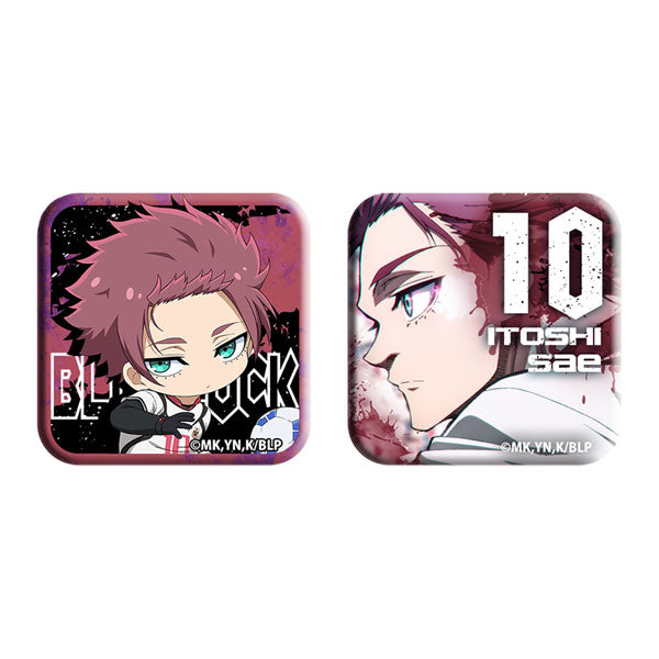 [Pre-order] Sae Itoshi - Blue Lock Square Tin Badge Set