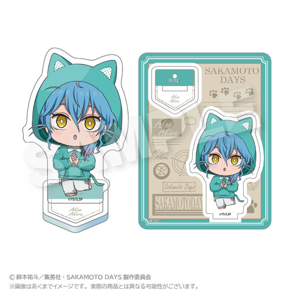 [Pre-order] Akira Akao - SAKAMOTO DAYS Mini Chara Acrylic Mascot Animal Hoodie ver.