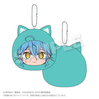 [Pre-order] Akira Akao - SAKAMOTO DAYS Cushion Keychain Animal Hoodie ver.