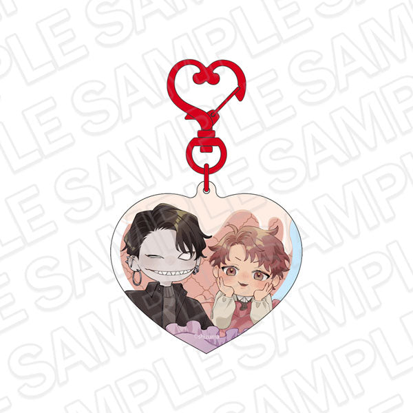 [Pre-order] Kaii-san to Asuka-kun no Ohanashi - Hologram Acrylic Keychain B Valentine ver.