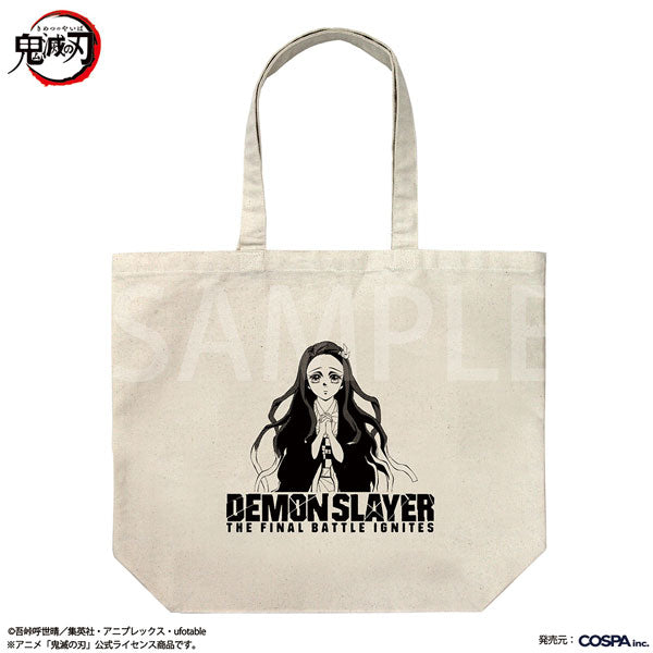 [Pre-order] Nezuko Kamado - Demon Slayer Large Tote Bag Infinity Castle Arc Ver. /NATURAL