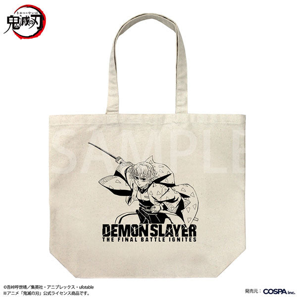 [Pre-order] Zenitsu Agatsuma - Demon Slayer Large Tote Bag Infinity Castle Arc Ver. /NATURAL