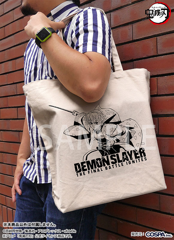 [Pre-order] Zenitsu Agatsuma - Demon Slayer Large Tote Bag Infinity Castle Arc Ver. /NATURAL