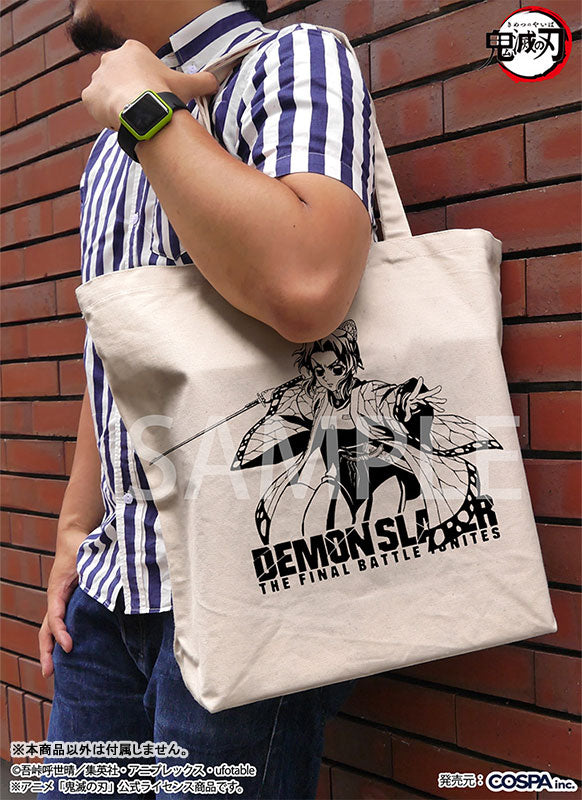 [Pre-order] Shinobu Kocho - Demon Slayer Large Tote Bag Infinity Castle Arc Ver. /NATURAL