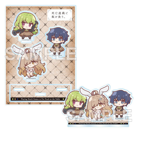 [Pre-order] Airi & Kyara & Moegi - SHIBOYUGI: Playing Death Games to Put Food on the Table Candle Woods ver. Acrylic Stand