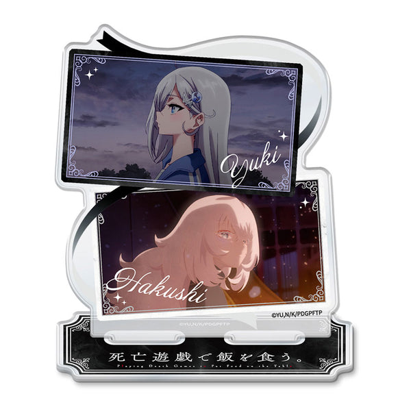 [Pre-order] Yuki & Hakushi - Playing Death Games to Put Food on the Table Scene Photo Acrylic Chara Stand