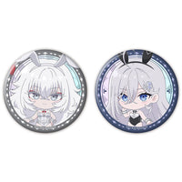 [Pre-order] Yuki & Hakushi - Playing Death Games to Put Food on the Table Aurora Tin Badge 2pc. Set