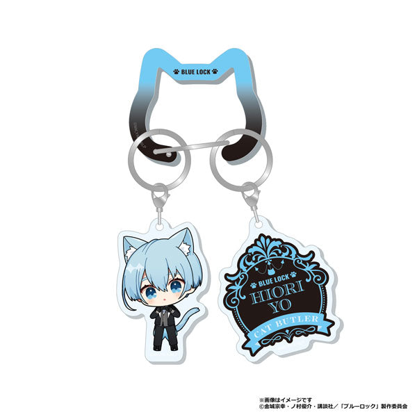 [Pre-order] Yo Hiori - Blue Lock Cat Butler Carabiner Charm w/Mini Chara Keychain