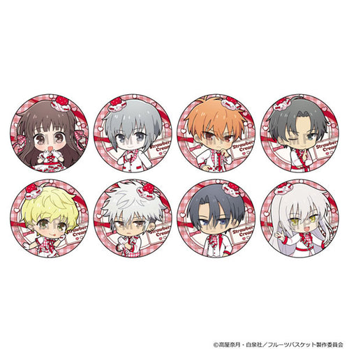 [Pre-order] Fruits Basket - Trading Tin Badge (Strawberry Cream / Mini Chara)