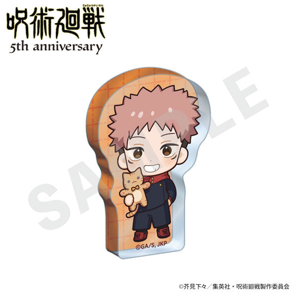[Pre-order] Yuji Itadori - Jujutsu Kaisen 5th Anniversary Hugging Series Mini Acrylic Block Mini Chara ver.