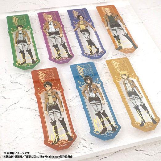 [Pre-order] Attack on Titan - Clear Bookmark Gum BLIND PACK