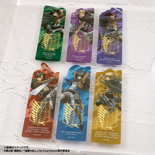 [Pre-order] Attack on Titan - Clear Bookmark Gum BLIND PACK