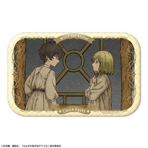 [Pre-order] Coco & Agott - Witch Hat Atelier Rectangle Tin Badge