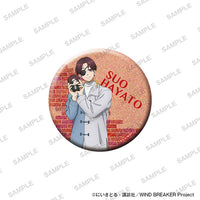 Hayato Suo - WIND BREAKER Together with Plushies Ver. Big Holographic Tin Badge