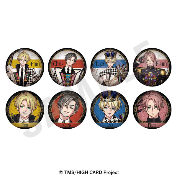 HIGH CARD - Trading Glitter Tin Badge