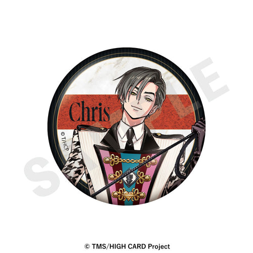HIGH CARD - Trading Glitter Tin Badge