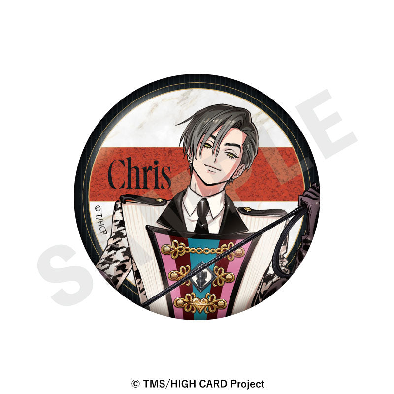 HIGH CARD - Trading Glitter Tin Badge