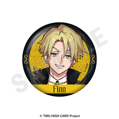 HIGH CARD - Trading Glitter Tin Badge
