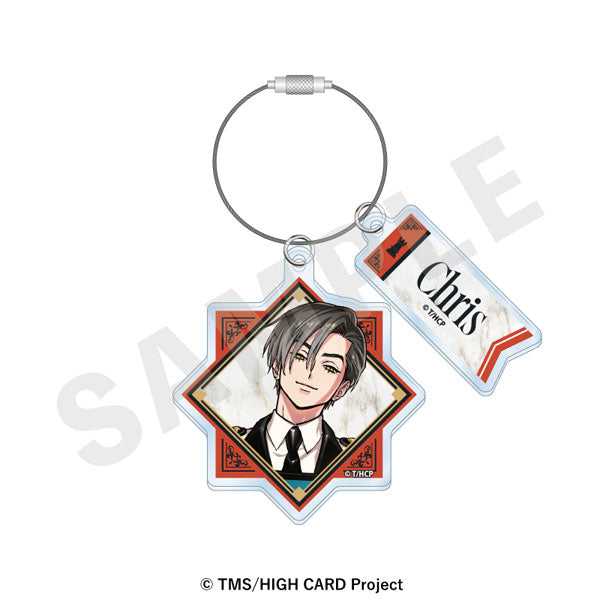 Chris Redgrave - HIGH CARD Wire Acrylic Keychain