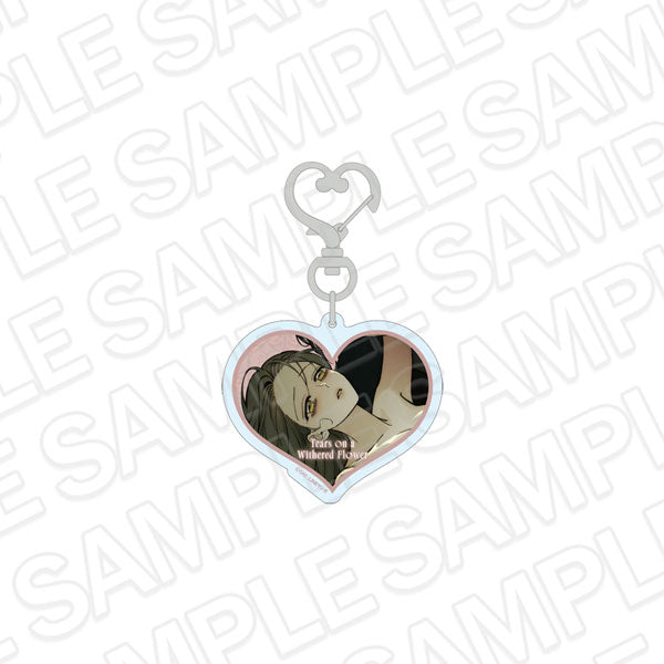 Na Hae-soo - Tears on a Withered Flower Heart-shaped Acrylic Keychain