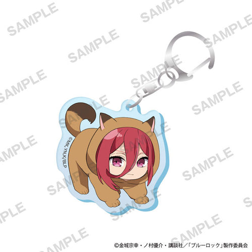 Hyoma Chigiri - Blue Lock Mini-Character Acrylic Keychain Cat Mascot Costume Ver.