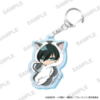 Rin Itoshi - Blue Lock Mini-Character Acrylic Keychain Cat Mascot Costume Ver.