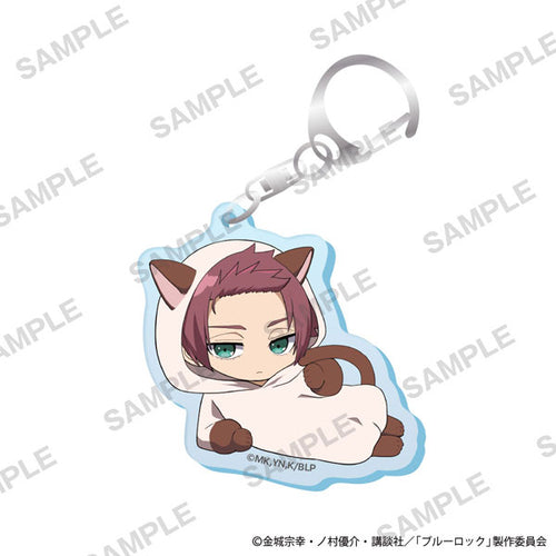 Sae Itoshi - Blue Lock Mini-Character Acrylic Keychain Cat Mascot Costume Ver.