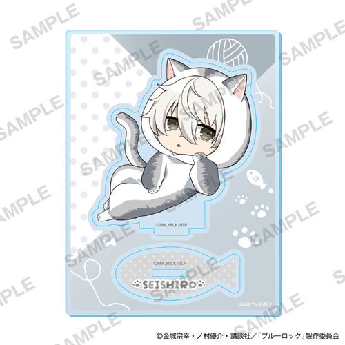 Seishiro Nagi - Blue Lock Mini-Character Acrylic Stand Cat Mascot Costume Ver.