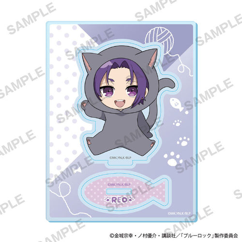 Reo Mikage - Blue Lock Mini-Character Acrylic Stand Cat Mascot Costume Ver.