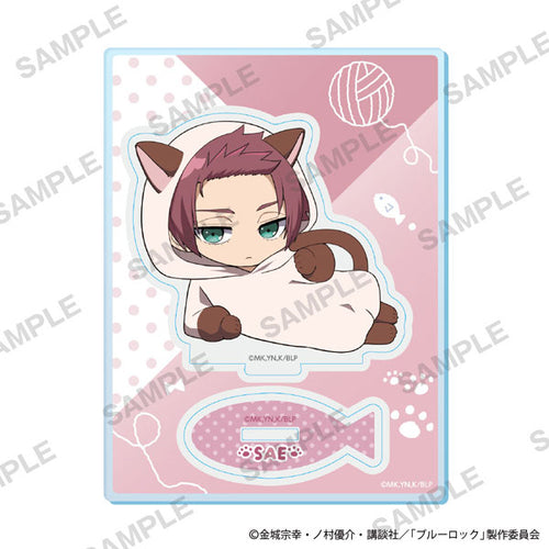 Sae Itoshi - Blue Lock Mini-Character Acrylic Stand Cat Mascot Costume Ver.