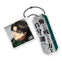 Levi Ackerman - Attack on Titan Twin Acrylic Keychain Fighting ver.