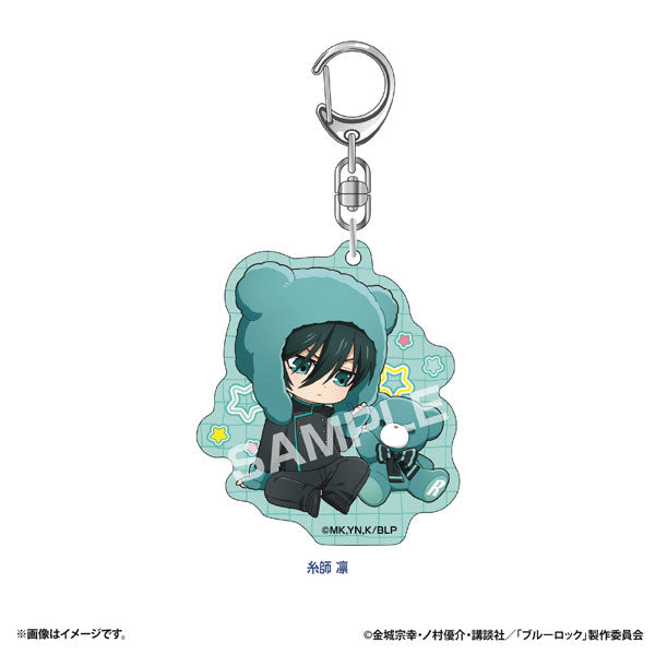 Rin Itoshi - Blue Lock Petite Bear Acrylic Keychain