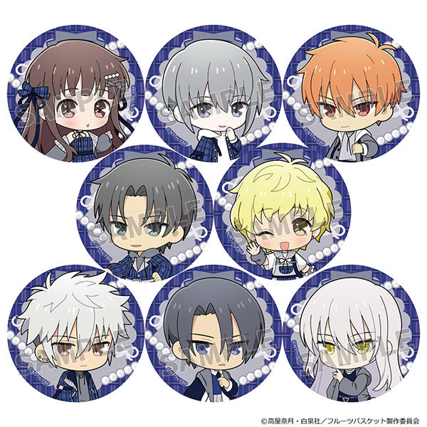 Fruits Basket - Trading Can Magnet (Checkered Coordination / Mini Chara) BLIND PACK
